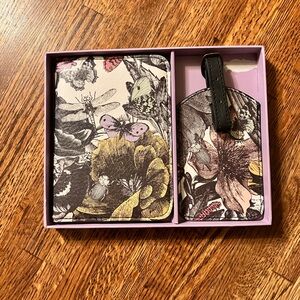 Secret Garden Passport Holder and Luggage Tag Set